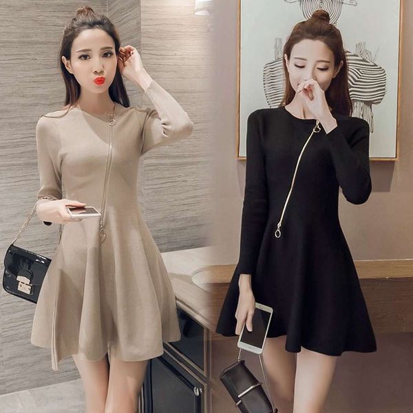 temperament long new 2020 women's winter in korean autumn and sleeve light mature wind bottom skirt french pleated knitted dress hot, Black;gray
temperament long new 2020 women's winter in korean autumn and sleeve light mature wind bottom skirt french pleated knitted dress hot, Black;gray
