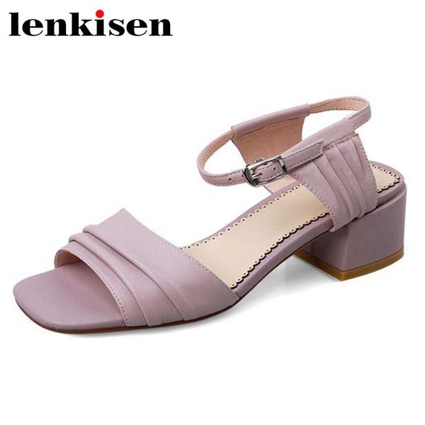 dress shoes lenkisen european design natural leather peep toe med heel buckle strap brand young lady dating classic sandals women l20, Black
dress shoes lenkisen european design natural leather peep toe med heel buckle strap brand young lady dating classic sandals women l20, Black