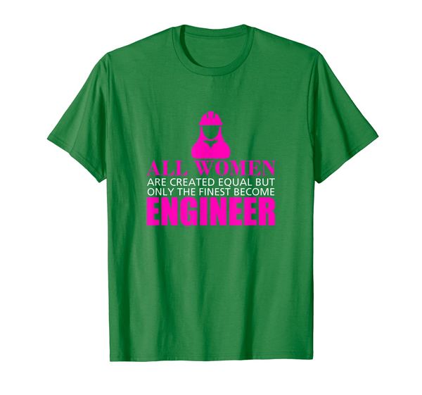 women are equal but only the finest be engineer t-shirt, White;black 
women are equal but only the finest be engineer t-shirt, White;black