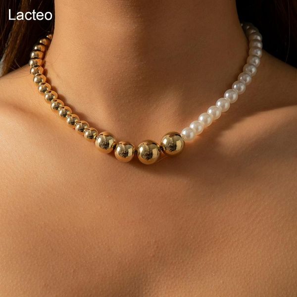 pendant necklaces lacteo bohemian imitation pearls clavicle chain choker necklace for women hip hop stitchable ccb jewelry charm, Silver
pendant necklaces lacteo bohemian imitation pearls clavicle chain choker necklace for women hip hop stitchable ccb jewelry charm, Silver