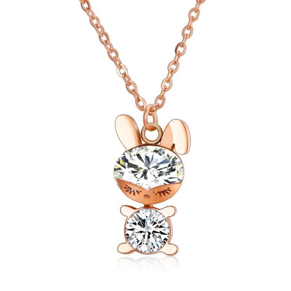 pendant necklaces fate love cute women animal rabbits & pendants for girls lady female fashion jewelry rose gold color gx1437, Silver
pendant necklaces fate love cute women animal rabbits & pendants for girls lady female fashion jewelry rose gold color gx1437, Silver