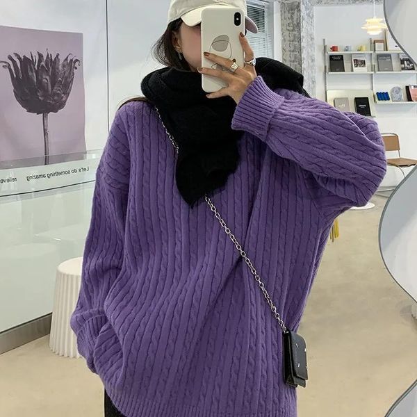 women's sweaters zadily y2k streetwear solid twist women sweater long sleeve loose button knit ladies pullover 2021 autumn winter femal, White;black
women's sweaters zadily y2k streetwear solid twist women sweater long sleeve loose button knit ladies pullover 2021 autumn winter femal, White;black