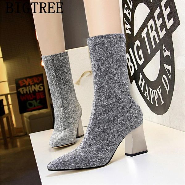 boots sock chunky glitter fashion black winter shoes women chaussures femmes automne hiver sapato feminino botines
boots sock chunky glitter fashion black winter shoes women chaussures femmes automne hiver sapato feminino botines