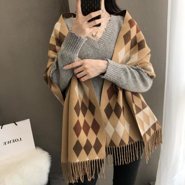 scarves autumn and winter 2021 lady eurorhombic black white cashmere chequered scarf,warm daliushu shawl cashmere-like scarf, Blue;gray
scarves autumn and winter 2021 lady eurorhombic black white cashmere chequered scarf,warm daliushu shawl cashmere-like scarf, Blue;gray
