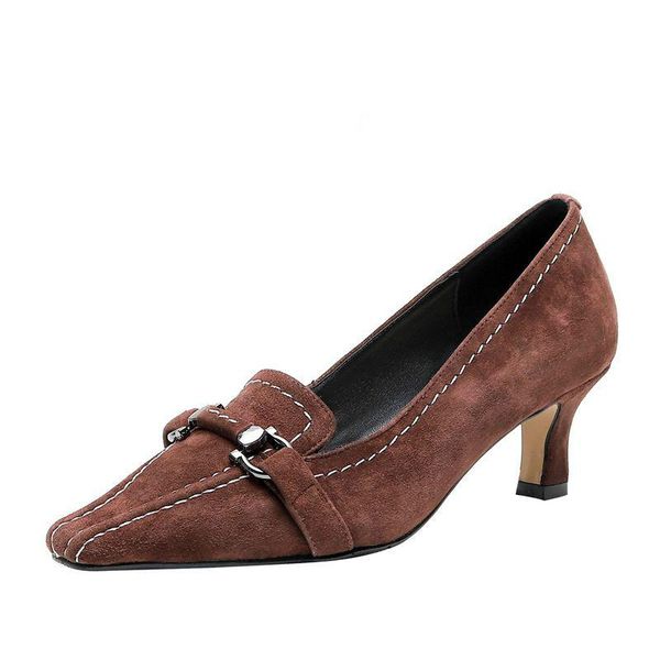 dress shoes 2021 women's pumps suede fashion high square heel comfortable slip-on party spring handmade shallow sewing lady, Black
dress shoes 2021 women's pumps suede fashion high square heel comfortable slip-on party spring handmade shallow sewing lady, Black