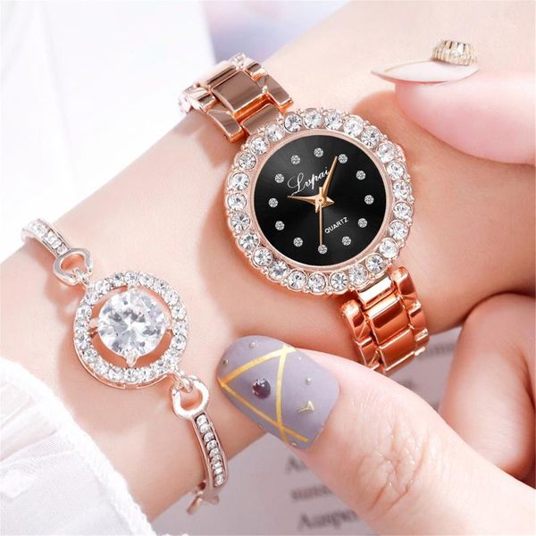bangle vintage business casual quartz watch with bracelets ladies jewelry gift combination fashion bangles diamond for women, Black
bangle vintage business casual quartz watch with bracelets ladies jewelry gift combination fashion bangles diamond for women, Black