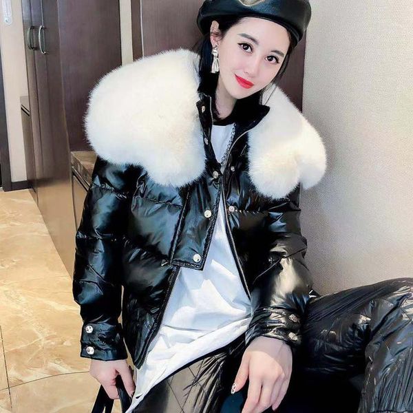 women's clothing winter jacket women 2021 short coat female big fur collar parkas padded jacket thick down cotton ropa lxr280, Black
women's clothing winter jacket women 2021 short coat female big fur collar parkas padded jacket thick down cotton ropa lxr280, Black