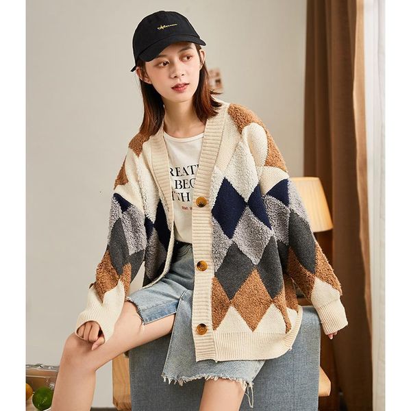 women's sweaters ebaihui cardigan autumn of the women spring winter knitted shirt loose animated cartoon sweater plaid with cleavage v, White;black
women's sweaters ebaihui cardigan autumn of the women spring winter knitted shirt loose animated cartoon sweater plaid with cleavage v, White;black