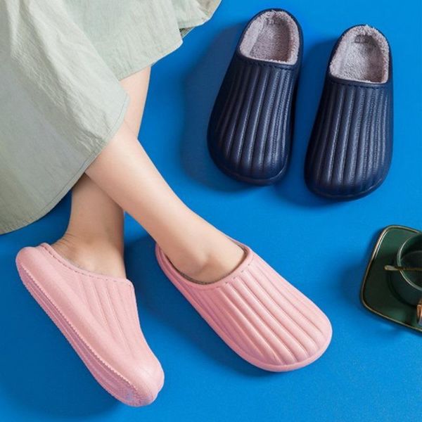slippers waterproof winter plush women home warm shoes comfort indoor pu leather cotton men, Black
slippers waterproof winter plush women home warm shoes comfort indoor pu leather cotton men, Black