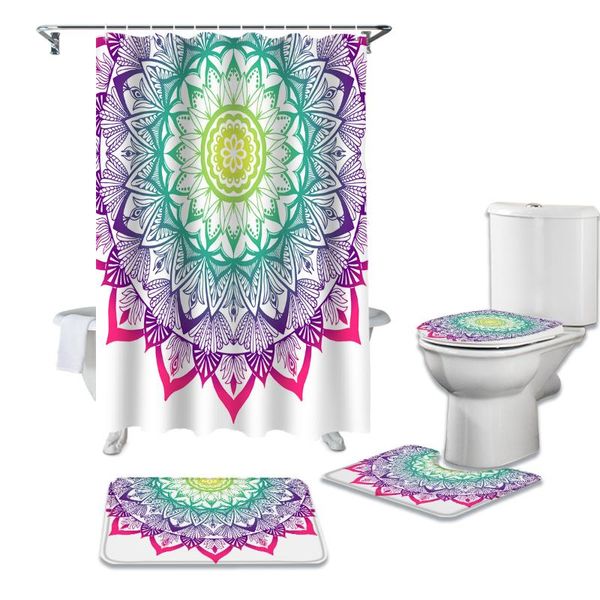 white mandala flower boho shower curtain set for bathroom bath mat rug carpet for toilet lid cover bathtub home decor gift
white mandala flower boho shower curtain set for bathroom bath mat rug carpet for toilet lid cover bathtub home decor gift