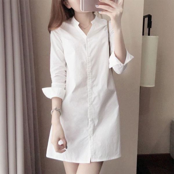women's blouses & shirts womenv-neck shirt slimming long simple commuter long-sleeved white lapel fashion
women's blouses & shirts womenv-neck shirt slimming long simple commuter long-sleeved white lapel fashion