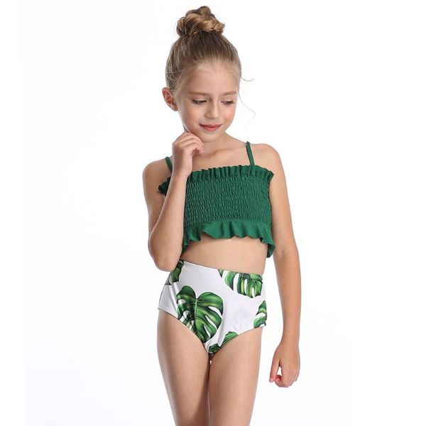 one-piece suits summer girls children bikini ruched sling two-piece suit leaves printed split swimsuit costume bather clothing #lr4
one-piece suits summer girls children bikini ruched sling two-piece suit leaves printed split swimsuit costume bather clothing #lr4