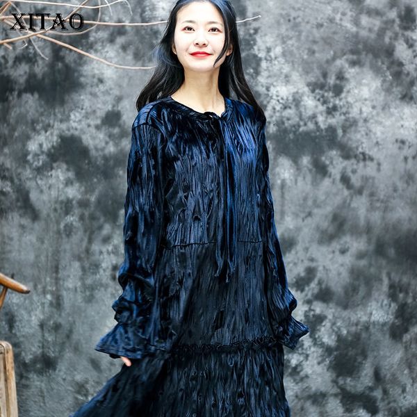 casual dresses xitao patchwork wrinkle solid dress women spring fashion style temperament all match o neck clothes zy5250 b7ev, Black;gray
casual dresses xitao patchwork wrinkle solid dress women spring fashion style temperament all match o neck clothes zy5250 b7ev, Black;gray