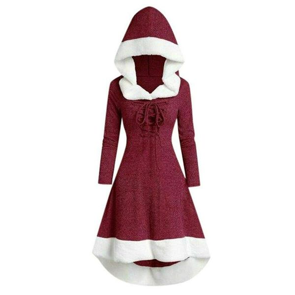 casual dresses women's christmas hood lace up midi dress pullover with irregular hem and long sleeves pr sale, Black;gray
casual dresses women's christmas hood lace up midi dress pullover with irregular hem and long sleeves pr sale, Black;gray