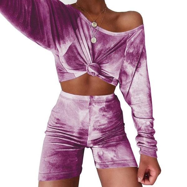 women's tracksuits tie dye biker shorts set woman cotton long sleeve t shirt skinny 2 piece outfits 2021 lounge wear women crop, Gray
women's tracksuits tie dye biker shorts set woman cotton long sleeve t shirt skinny 2 piece outfits 2021 lounge wear women crop, Gray