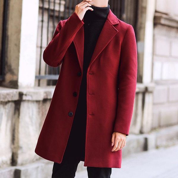men's wool & blends 2021 men long coat outdoor thick warm single-breasted turn-down collar jacket fashion slim overcoat outerwear, Black
men's wool & blends 2021 men long coat outdoor thick warm single-breasted turn-down collar jacket fashion slim overcoat outerwear, Black