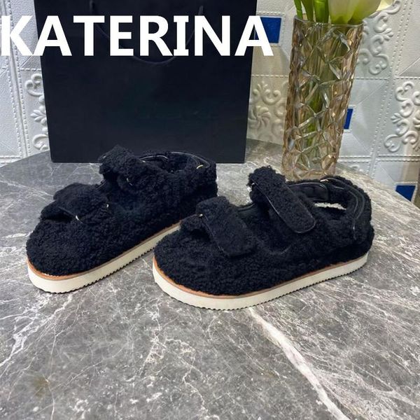 sandals brand autumn winter women's fur flat round toe ladies hook & loop fashion sweet warm woman 2021, Black
sandals brand autumn winter women's fur flat round toe ladies hook & loop fashion sweet warm woman 2021, Black