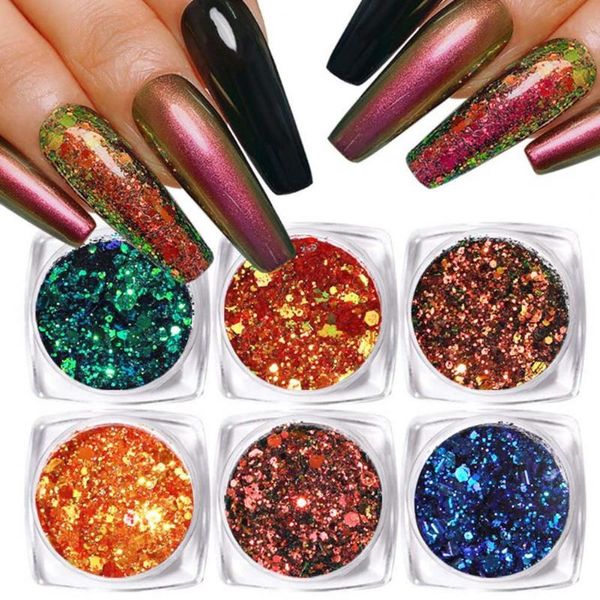 nail glitter 6 boxes/set sequins noctilcent glowing in dark luminous chameleon manicure for female, Silver;gold
nail glitter 6 boxes/set sequins noctilcent glowing in dark luminous chameleon manicure for female, Silver;gold