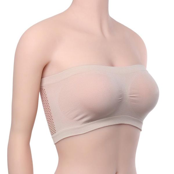 bustiers & corsets 6 colors strapless mesh invisible chest wraps breathable solid summer bandeau boob crop top, Black;white
bustiers & corsets 6 colors strapless mesh invisible chest wraps breathable solid summer bandeau boob crop top, Black;white