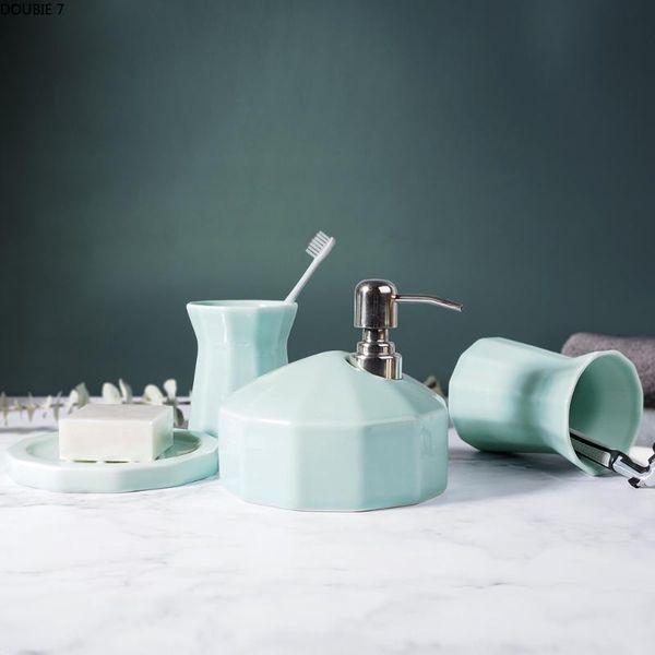 four-piece suit solid color ceramic home bathroom accessories set gargle cup soap dish liquid soap dispenser toothbrush holder
four-piece suit solid color ceramic home bathroom accessories set gargle cup soap dish liquid soap dispenser toothbrush holder