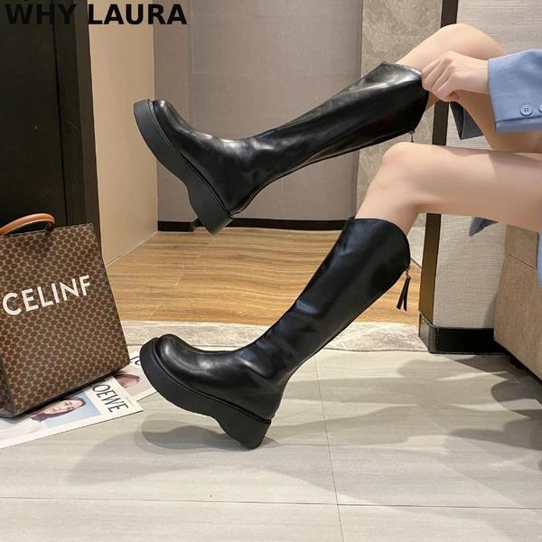 boots winter long women's fashion boot 2021 knee high back zipper low heel fash, Black
boots winter long women's fashion boot 2021 knee high back zipper low heel fash, Black