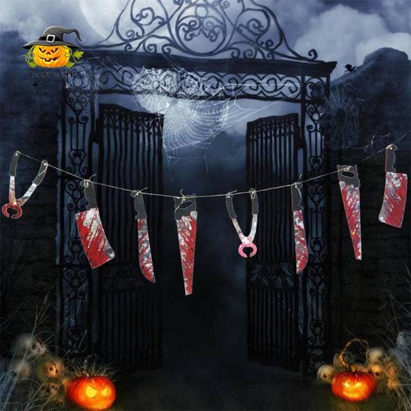 party masks halloween simulation blood knife string spoof horror pendant bar haunted house decoration props decor scary
party masks halloween simulation blood knife string spoof horror pendant bar haunted house decoration props decor scary