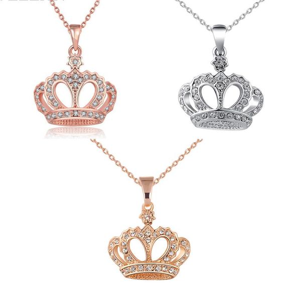 pendant necklaces zinc based alloy necklace multicolor crown clear rhinestone for women ladies, Silver
pendant necklaces zinc based alloy necklace multicolor crown clear rhinestone for women ladies, Silver