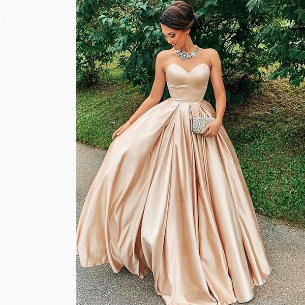 party dresses elegant sweetheart long prom dress a line satin lace up back formal evening wedding guest gowns, White;black
party dresses elegant sweetheart long prom dress a line satin lace up back formal evening wedding guest gowns, White;black