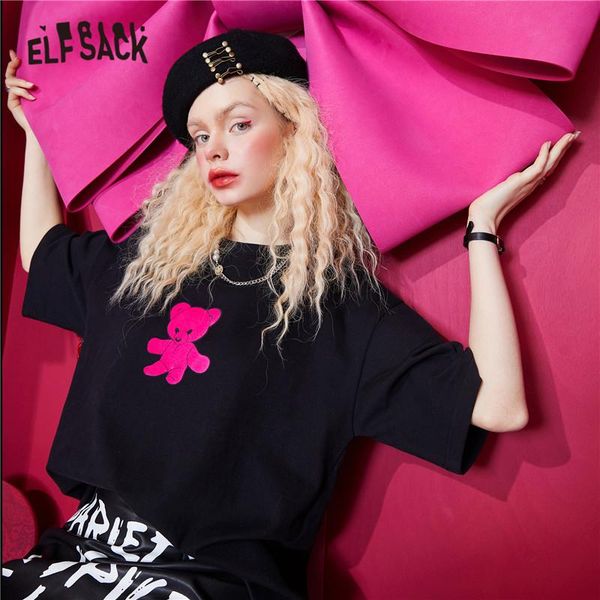 women's t-shirt elfsack harajuku bear print casual pullover t-shirts women,2021 spring elf vintage short sleeve female basic daily 2-in, White
women's t-shirt elfsack harajuku bear print casual pullover t-shirts women,2021 spring elf vintage short sleeve female basic daily 2-in, White