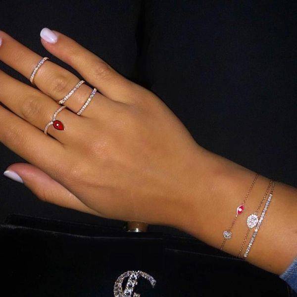 cluster rings rose gold evil eye ring cute lovely thin band simple minimal fashion women finger jewelry, Golden;silver 
cluster rings rose gold evil eye ring cute lovely thin band simple minimal fashion women finger jewelry, Golden;silver