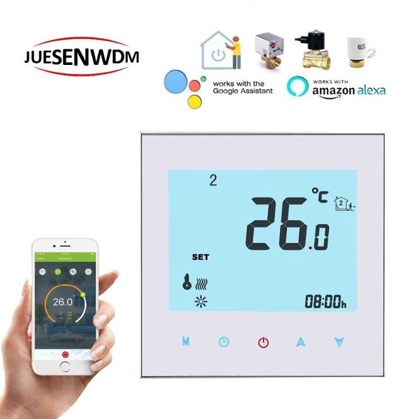 smart home control 24vac,95-240vac 3a no/nc touch floor heating wifi thermostat for water heating/radiator valve by phone
smart home control 24vac,95-240vac 3a no/nc touch floor heating wifi thermostat for water heating/radiator valve by phone
