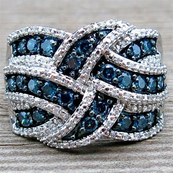 wedding rings vintage female crystal geometry big ring dainty silver color engagement luxury blue zircon stone for women, Slivery;golden
wedding rings vintage female crystal geometry big ring dainty silver color engagement luxury blue zircon stone for women, Slivery;golden