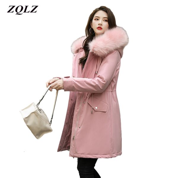 zqlz winter jacket women new -30 degree women's long parkas coats hooded fur collar thick warm snow coat jacket 201014, Black
zqlz winter jacket women new -30 degree women's long parkas coats hooded fur collar thick warm snow coat jacket 201014, Black