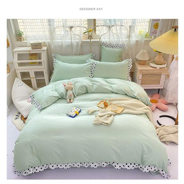 bedding sets princess set lotus leaf lace bedclothes quilt cover bed linens single double king size 180x220cm duvet
bedding sets princess set lotus leaf lace bedclothes quilt cover bed linens single double king size 180x220cm duvet