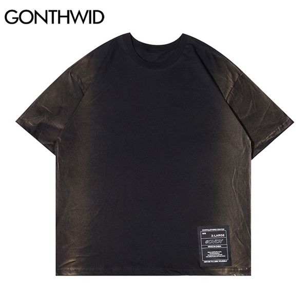 oversized t-shirt hip hop tie dye gradient short sleeve tshirts streetwear harajuku hipster cotton casual tees 210602, White;black
oversized t-shirt hip hop tie dye gradient short sleeve tshirts streetwear harajuku hipster cotton casual tees 210602, White;black