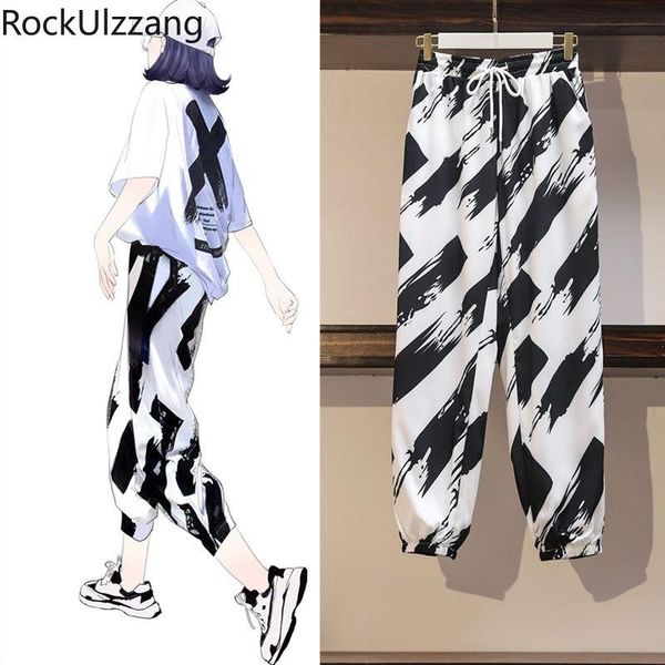 women's pants & capris plus size drawstring high waist graffiti colorblock print jogger pant summer trouser women fashion slim tracksui, Black;white
women's pants & capris plus size drawstring high waist graffiti colorblock print jogger pant summer trouser women fashion slim tracksui, Black;white