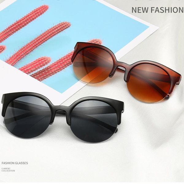 sunglasses vintage sem-rimless frame mirror women brand designer cat eye sun glasses shades uv400 eyewear ocean lens eyeglasses, White;black
sunglasses vintage sem-rimless frame mirror women brand designer cat eye sun glasses shades uv400 eyewear ocean lens eyeglasses, White;black