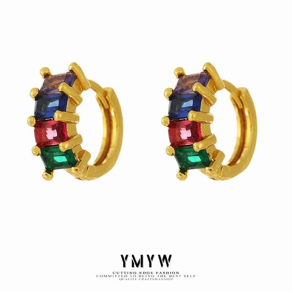 hoop & huggie ymyw trendy colorful cubic zirconia earrings gold color copper metal round for women aros mujer oreja gala gift, Golden;silver
hoop & huggie ymyw trendy colorful cubic zirconia earrings gold color copper metal round for women aros mujer oreja gala gift, Golden;silver
