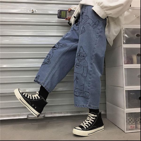 cartoon jeans women loose summer high waist pants streetwear pantalones mujer vaqueros japan harajuku jeans hip hop amine pants, Black;white
cartoon jeans women loose summer high waist pants streetwear pantalones mujer vaqueros japan harajuku jeans hip hop amine pants, Black;white