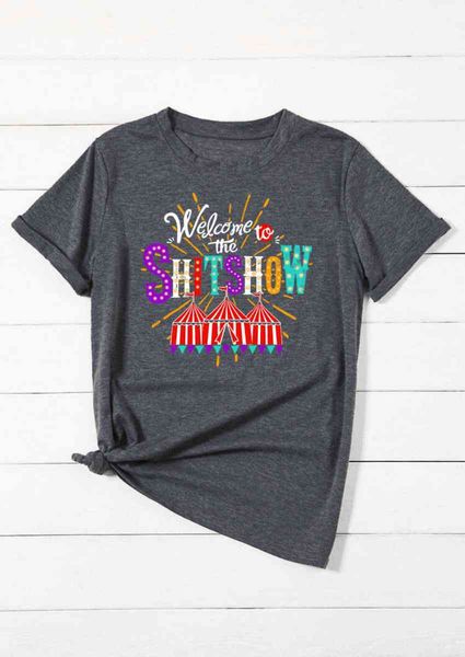 women's t-shirt welcome to the shit show letter women t-shirts short sleeve summer t-shirt tees ropa de mujer female casual t, White
women's t-shirt welcome to the shit show letter women t-shirts short sleeve summer t-shirt tees ropa de mujer female casual t, White