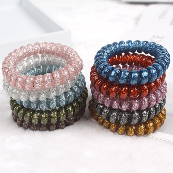 women girl glitter metal punk elastic hairbands spiral shape coil hair ties headwear accessories telephone wire line headband 340 u2, Slivery;white
women girl glitter metal punk elastic hairbands spiral shape coil hair ties headwear accessories telephone wire line headband 340 u2, Slivery;white