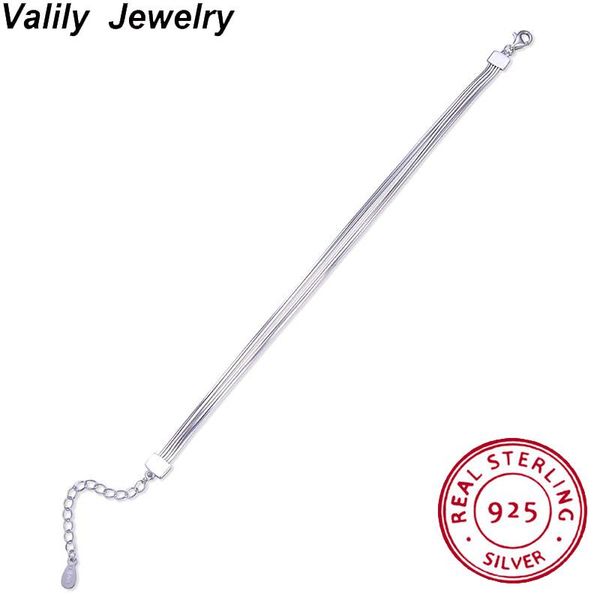 link, chain valily 925 sterling silver five layer snake bracelets bangles for women fashion simple charm jewelry girls, Black
link, chain valily 925 sterling silver five layer snake bracelets bangles for women fashion simple charm jewelry girls, Black