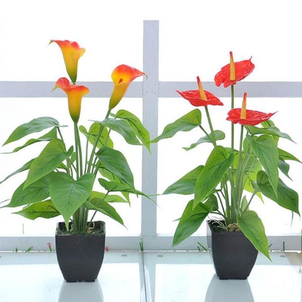 1pcs calla lily artificial flowers calla lily potted green plants plant bonsai home festival party flower decoration supplies
1pcs calla lily artificial flowers calla lily potted green plants plant bonsai home festival party flower decoration supplies
