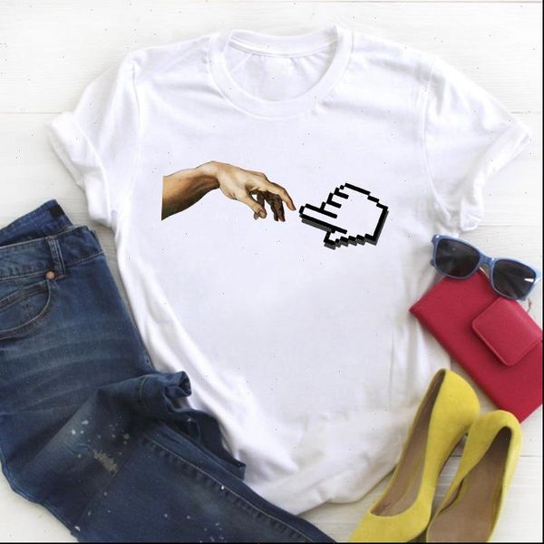 women cartoon hand funny painting short sleeve summer t tee ladies female shirt clothes tshirt womens graphic t shirt, White
women cartoon hand funny painting short sleeve summer t tee ladies female shirt clothes tshirt womens graphic t shirt, White