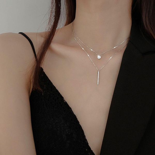 chokers long strip shiny round double necklace for women elegant ladies clavicle collar chain girls korean style fashion choker jewelry, Golden;silver
chokers long strip shiny round double necklace for women elegant ladies clavicle collar chain girls korean style fashion choker jewelry, Golden;silver