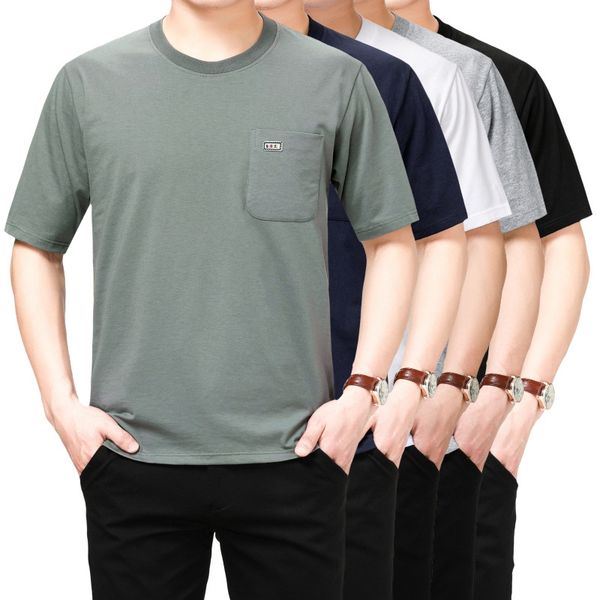 summer men's polo shirts middle-aged and elderly short-sleeved t-shirt mens cotton pocket old sweater loose big size dad shirt for men, White;black
summer men's polo shirts middle-aged and elderly short-sleeved t-shirt mens cotton pocket old sweater loose big size dad shirt for men, White;black