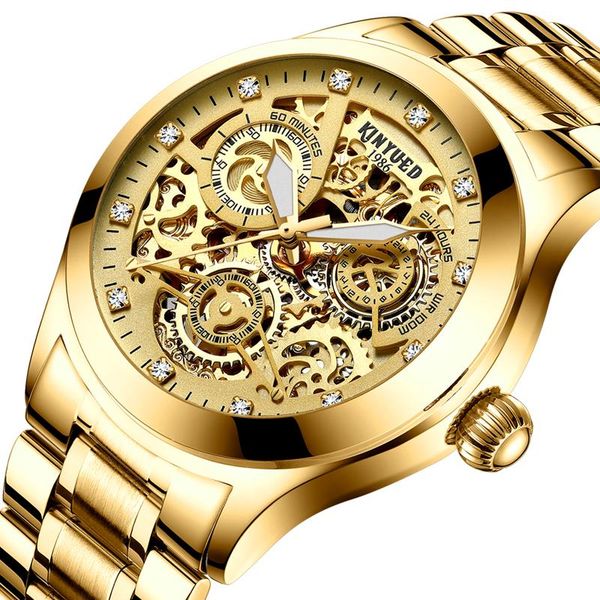 wristwatches kinyued skeleton men watches waterproof full steel hollow mechanical watch fashion dress automatic clocks, Slivery;brown
wristwatches kinyued skeleton men watches waterproof full steel hollow mechanical watch fashion dress automatic clocks, Slivery;brown