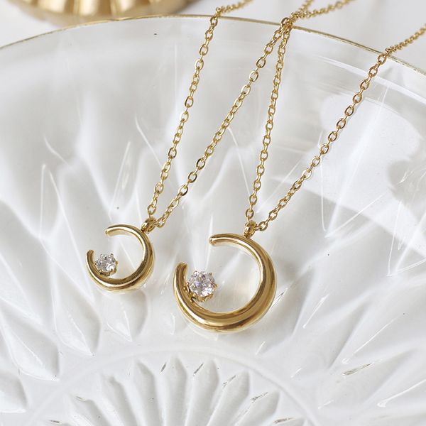 amaiyllis 18k gold small crescent claw drill moon goddess clavicle chain necklace pendants for female jewelry, Silver
amaiyllis 18k gold small crescent claw drill moon goddess clavicle chain necklace pendants for female jewelry, Silver