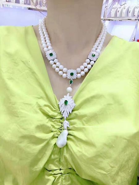 chains hand knotted 53-55cm 2rows 7-8mm natural white freshwater cultured pearl sweater chain pendant necklace fashion jewelry, Silver
chains hand knotted 53-55cm 2rows 7-8mm natural white freshwater cultured pearl sweater chain pendant necklace fashion jewelry, Silver