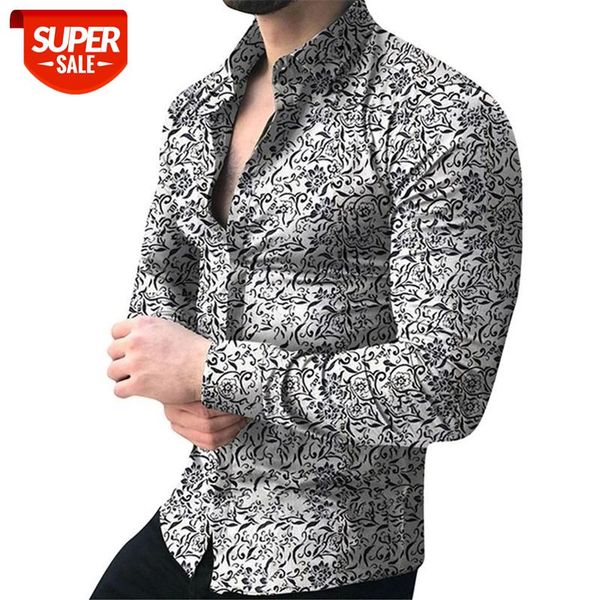 men shirt long sleeve casual printed fashion male blouse mens dress shirts man spring autumn printing shirt floral blouse #wm9g, White;black 
men shirt long sleeve casual printed fashion male blouse mens dress shirts man spring autumn printing shirt floral blouse #wm9g, White;black